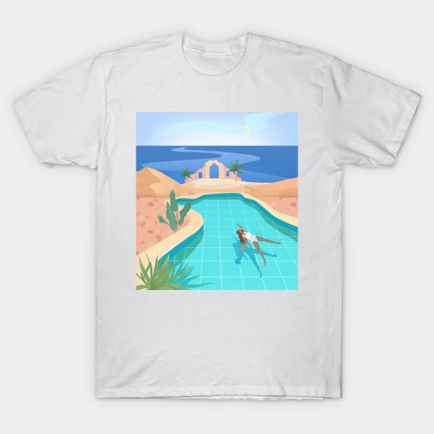 Girl in desert T-Shirt by Petras